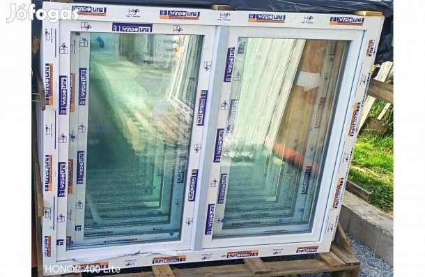 Új 160 x 130 kétszárnyú bukó-nyíló műanyag ablakok!