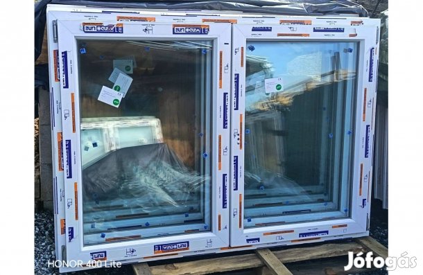 Új 170 x 120 Bukó-nyíló kétszárnyú műanyag ablakok