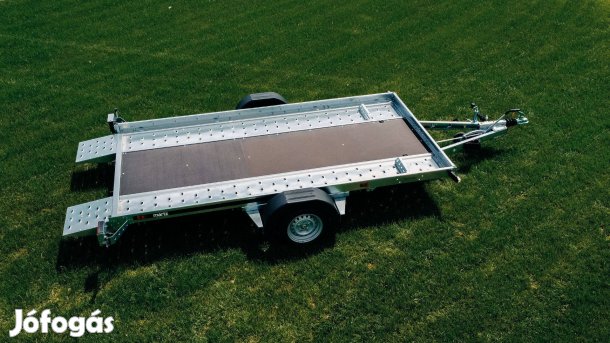 Új 1800kg-os billenős autószállító utánfutó most bruttó 1.199.000 Ft
