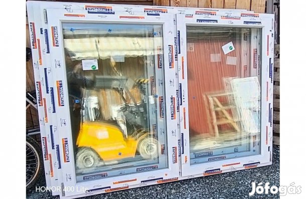 Új 180 x 135 Bukó-nyíló kétszárnyú műanyag ablakok!