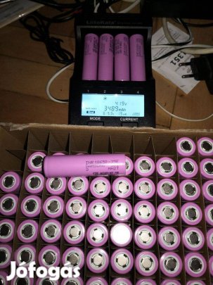 Új 18650 Samsung 3500 mAh 35E és Liitokala HG2 3000 mAh cellák eladóak