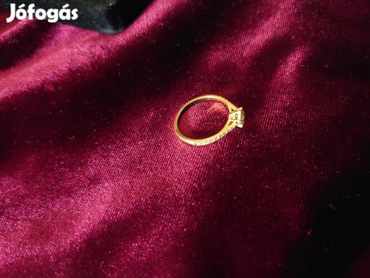 Új 18K Arany Gyűrű (52-es méret) 16 Briliáns