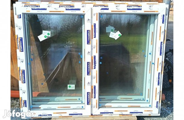 Új 190 x 150 Bukó-nyíló kétszárnyú műanyag ablakok!