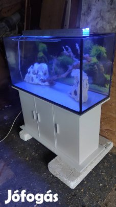 Új 200 literes akvárium szett bútorral