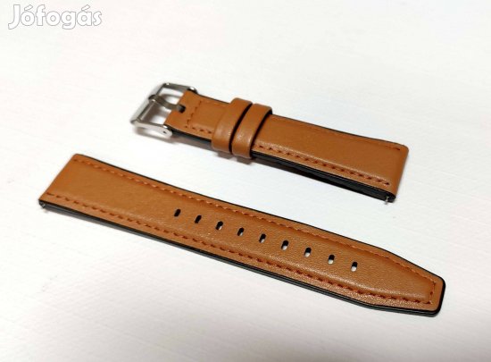 Új 20 mm-es bőr/szilikon óraszíj