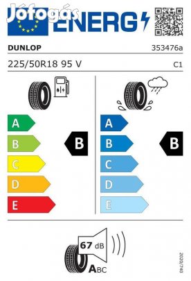 Új 225/50R18 Dunlop Sport Maxx nyári gumi eladó