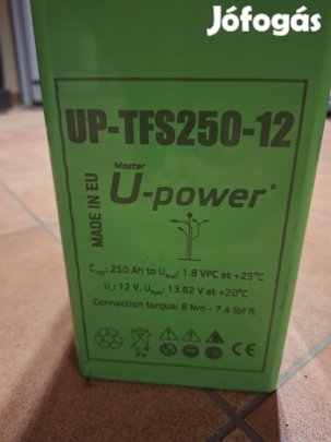Új 250 Ah AGM ciklikus akkumulátor eladó