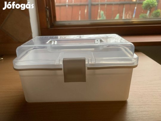 Új 2/3 rétegű osztós, hordozható tárolódoboz, körömdíszítő szervező