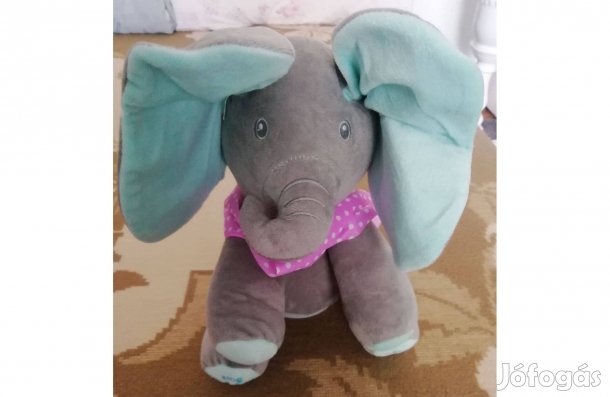 Új 2 db Zenélő Plüss Elefánt Fülét is mozgatja