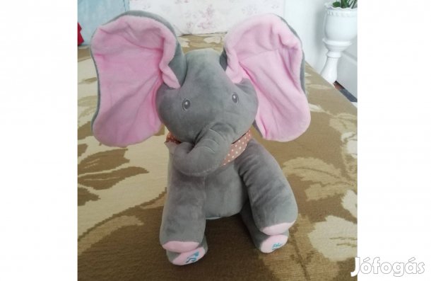 Új 2 db Zenélő Plüss Elefánt Fülét is mozgatja