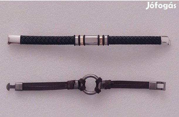 Új 2db férfi bőr karkötő