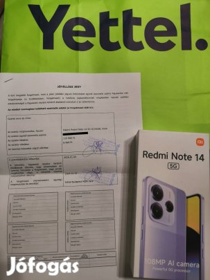 Új 2év garancia Redmi Note 14 256/8GB DS, Black