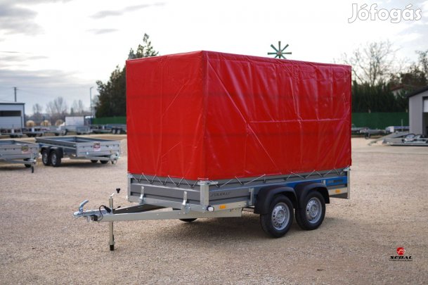 Új 300x150cm-es ponyvás utánfutó (750kg) akciósan most 958.000 Ft