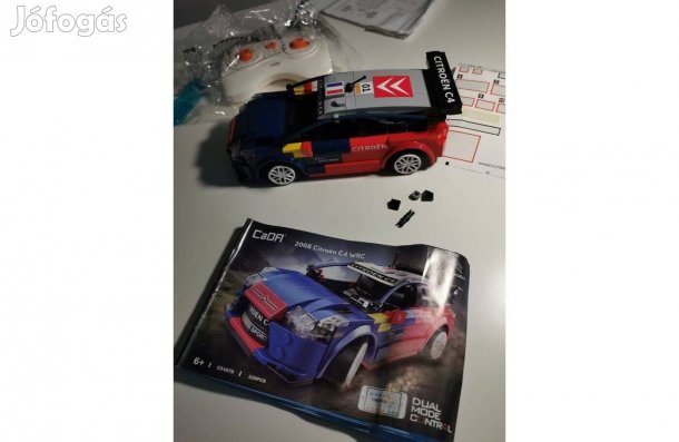 Új 329db. Távirányítós Építhető Modell Citroen 2008 WRC Technic autó