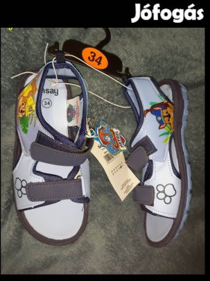 Új 34-35-ös Mancs Őrjárat, PAW mintás szandál, gyerek szandi,