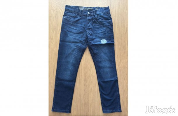 Új 34 36 40 Crosshatch Malcolm Dark Wash Farmernadrág Farmer Nadrág