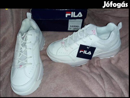 Új 36-os Fila fehér tavaszi cipő, félcipő, sportcipő, 12900ft