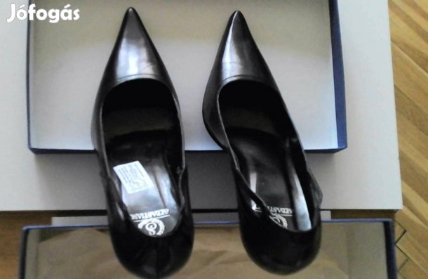 Új 37-es valódi bőr magas sarkú alkalmi cipő 37