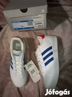 Új 38-as Adidas fehér cipő, sportcipő, 16900ft