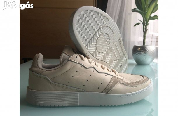 Új 39 1/3 24.5 cm Adidas Originals Supercourt Cipő Unisex Női Bőr