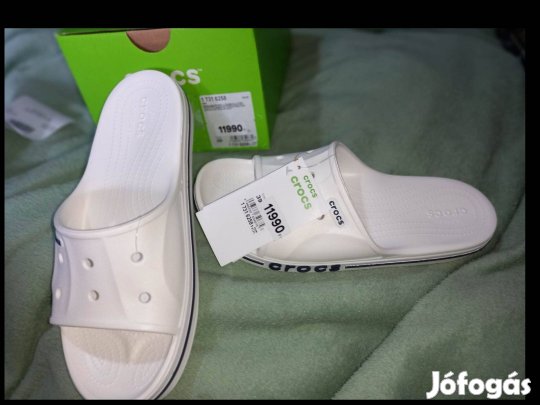 Új 39-es fehér női Crocs papucs 8900ft
