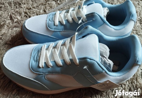 Új 39-es kék-fehér esmara sneaker sportcipő