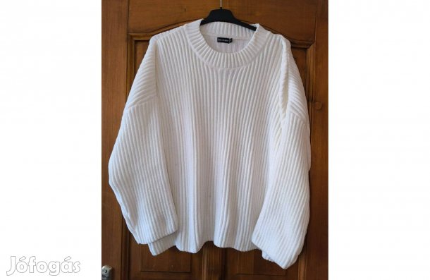 Új 3XL-es inextenso zsenília pulóver, mell: 65-85 cm