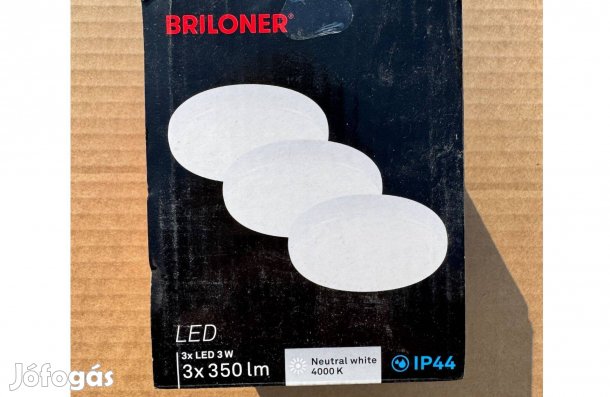 Új 3db 7,5cm Brilo Briloner 7061-436 LED Spot Lámpák Beépíthető