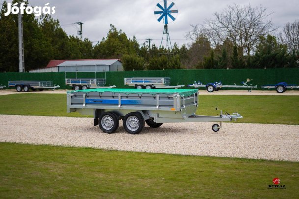 Új 3m-es fék nélküli alsókerekes utánfutó - Pécsen akciósan 779.000 Ft