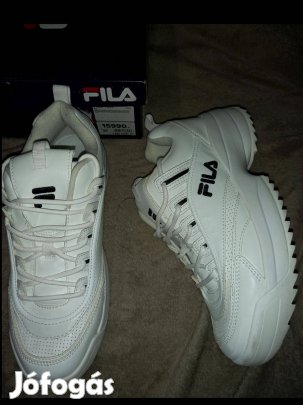 Új 40-es FILA fehér magasszárú cipő, bakancs, sportcipő, 13500ft