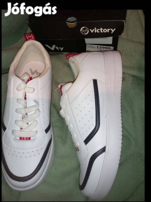 Új 40-es Victory fehér cipő, félcipő, sportcipő, 9500ft