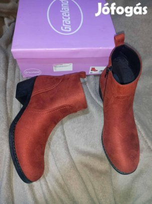 Új 40-es női tavaszi Graceland cipő, csizma 9900ft