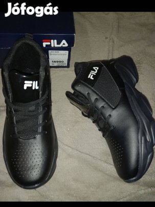 Új 41-es férfi File fekete magasszárú cipő, bakancs 11900ft