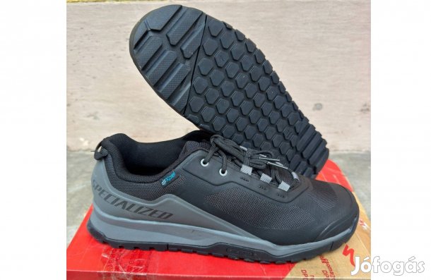 Új 44 45 Specialized Rime Flat MTB Kerékpáros Bringás Fekete Cipő