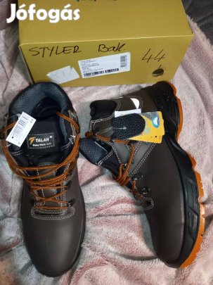 Új 44-es Talan márkájú férfi munkavédelmi barna bakancs 16500ft
