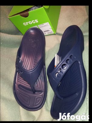 Új 45-ös Crocs férfi kék papucs 8500ft