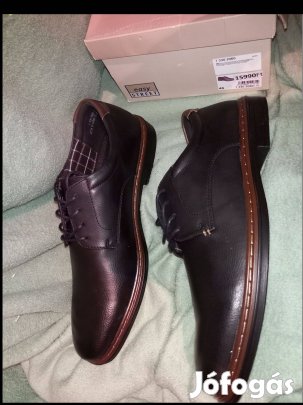 Új 45-ös Easy Street fekete alkalmi ünnepi elegáns cipő 12500ft