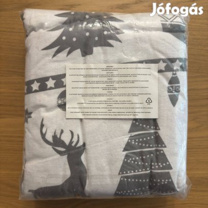 Új 4Home Christmas Time Flanel Ágyneműhuzat Szürke 140x200 70x90. cm