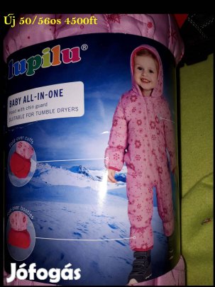 Új 50-56-os lupilu kislány overál, babaoverál, 4500ft