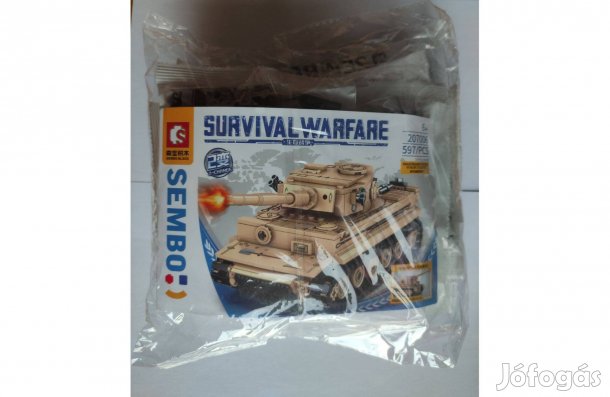 Új 597db 2 az 1 Híres kocka kompatibilis WW.II Weasel Tigris Tank 26cm