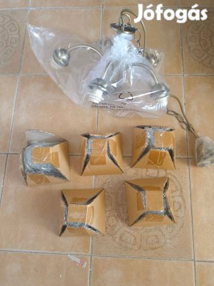 Új 5 ágú csillár eladó