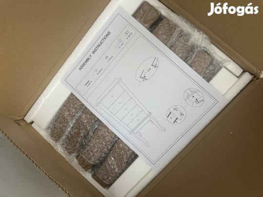 Új 5 fiókos kiskomód lábakon