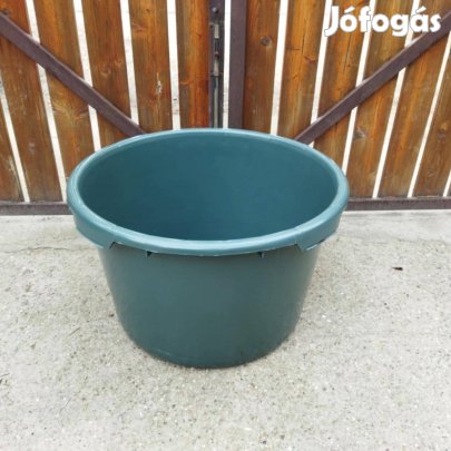 Új 65l műanyag dézsa itató víz tároló habarcs anyag keverő beton erős