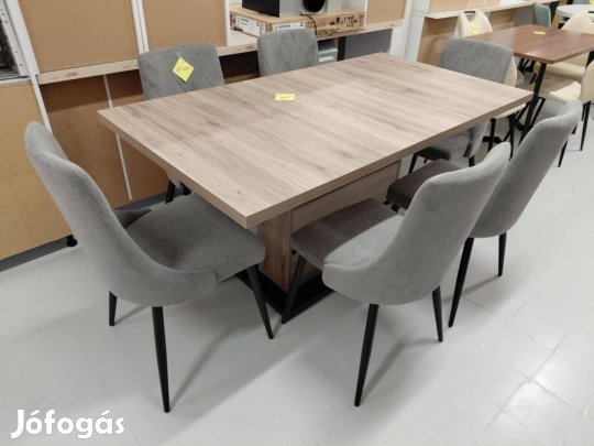 Új 6 személyes étkezőgarnitúra, bővíthető asztallal eladó