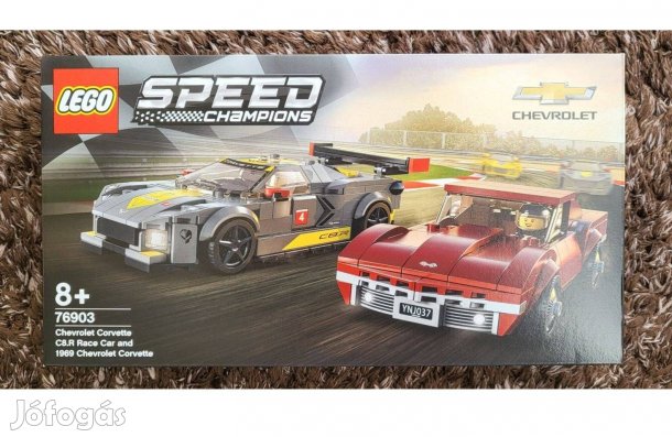 Új 76903 LEGO Speed Champions Chevrolet Corvette C8.R Race - Hibátlan!