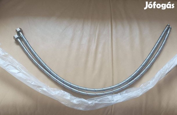 Új 80 cm-es 1/2-es víz bekötőcső