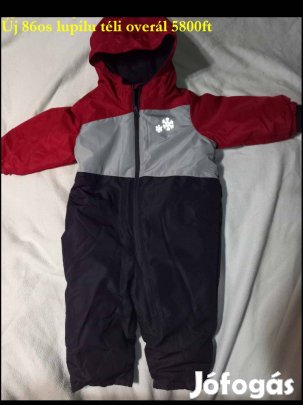 Új 86-os lupilu téli fiú overál, gyerek overál 5800ft