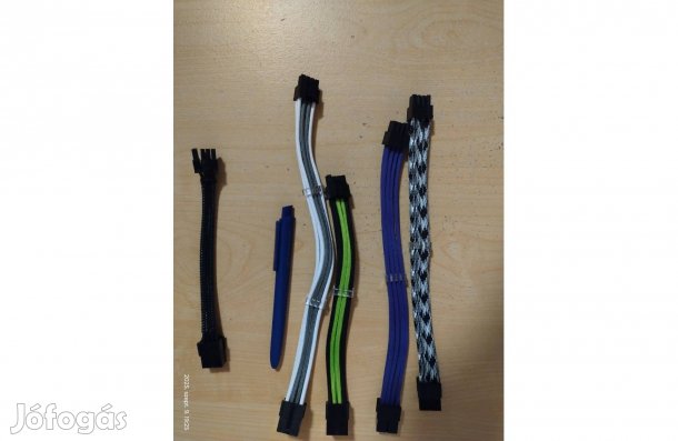 Új 8pin 6+2 Pcie videokártya tápkábel hosszabbító eladó