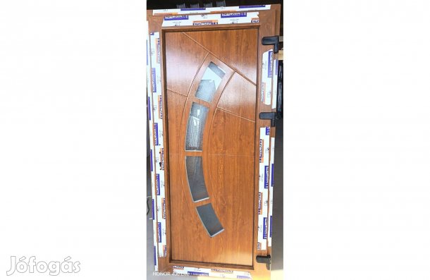 Új 95 x 205 Kívül-belül Aranytölgy műanyag bejárati ajtó