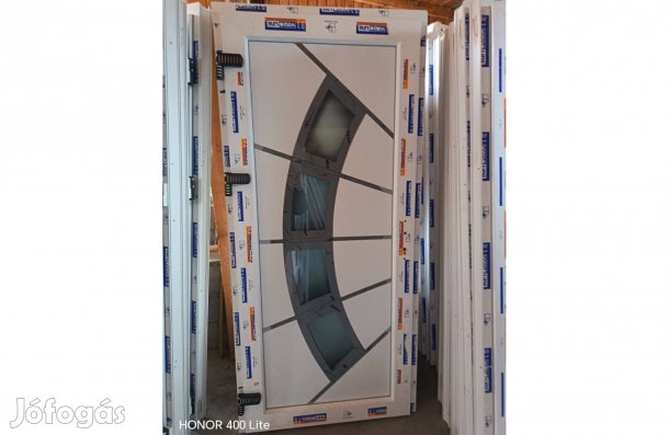 Új 95 x 205 inox betétes bejárati ajtó